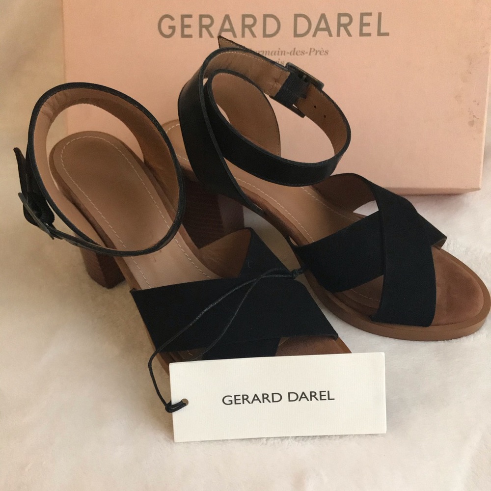 Gerard Darel suede heel sandals | High GD | platform sandals | Size 6 or 36